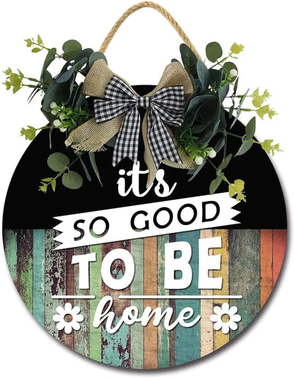 welcome home sign, home décor size 12 inch diameter