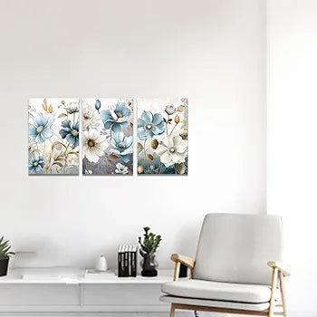 Digital printed canvas  floral wall art