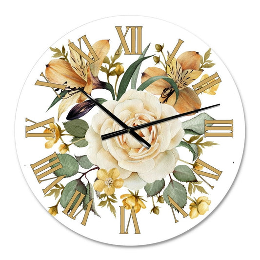 Wall Clock floral