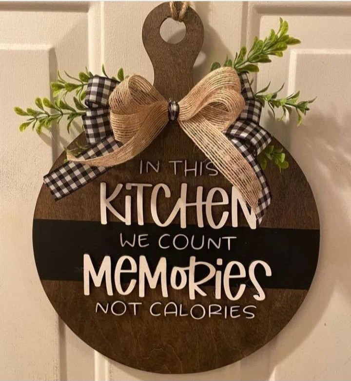 Wall hanging for kitchen or dining