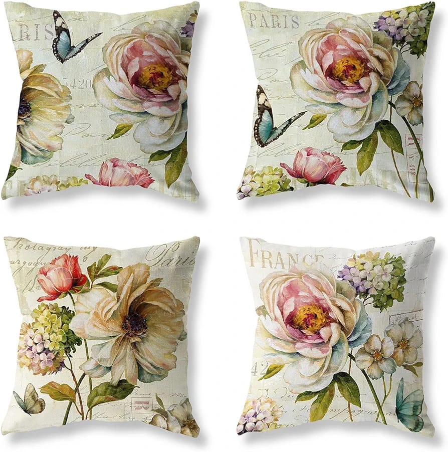 Digital Print Cushions Covers. Set of four,