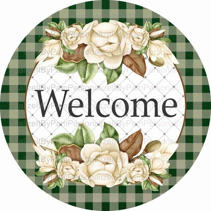 Welcome Sign. Size 12 inch