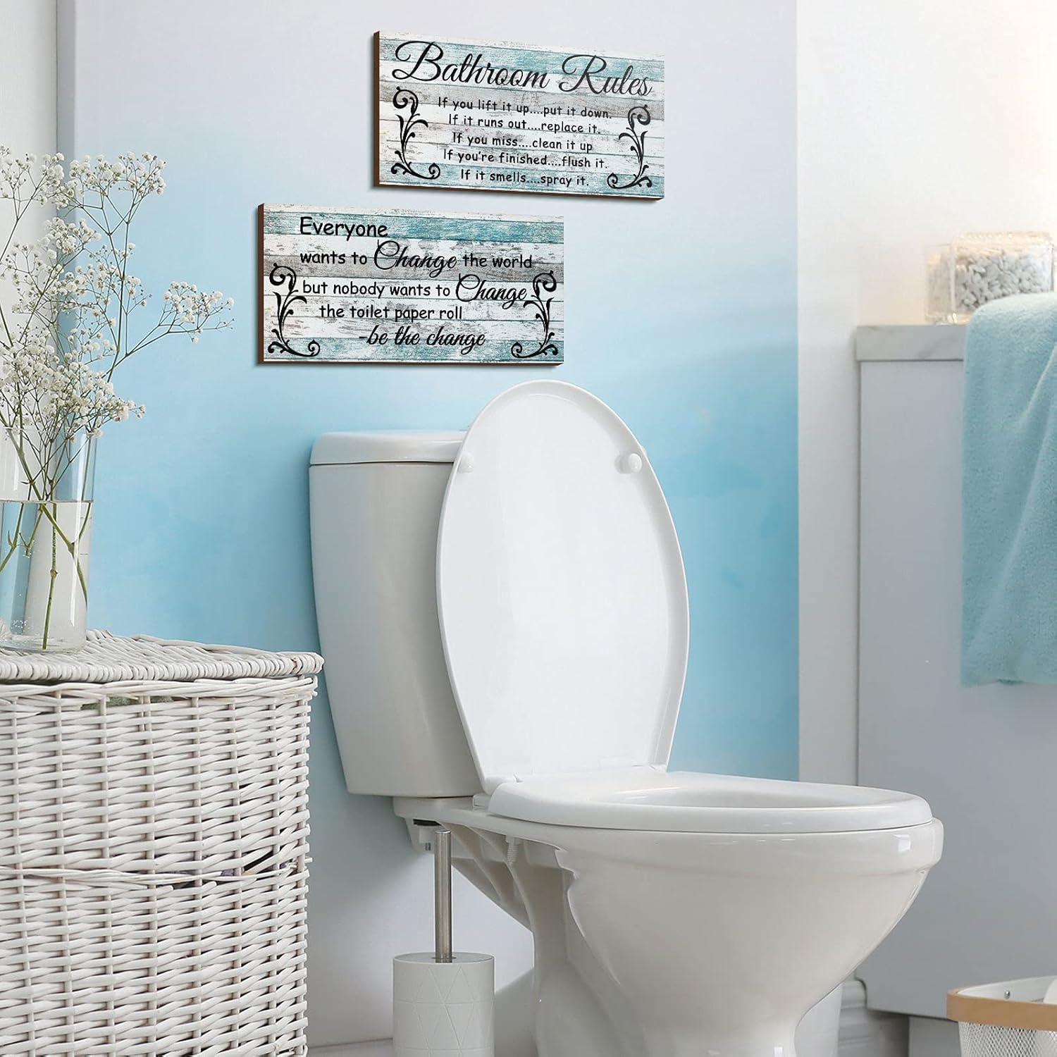 Set of two bathroom rules - Image 5