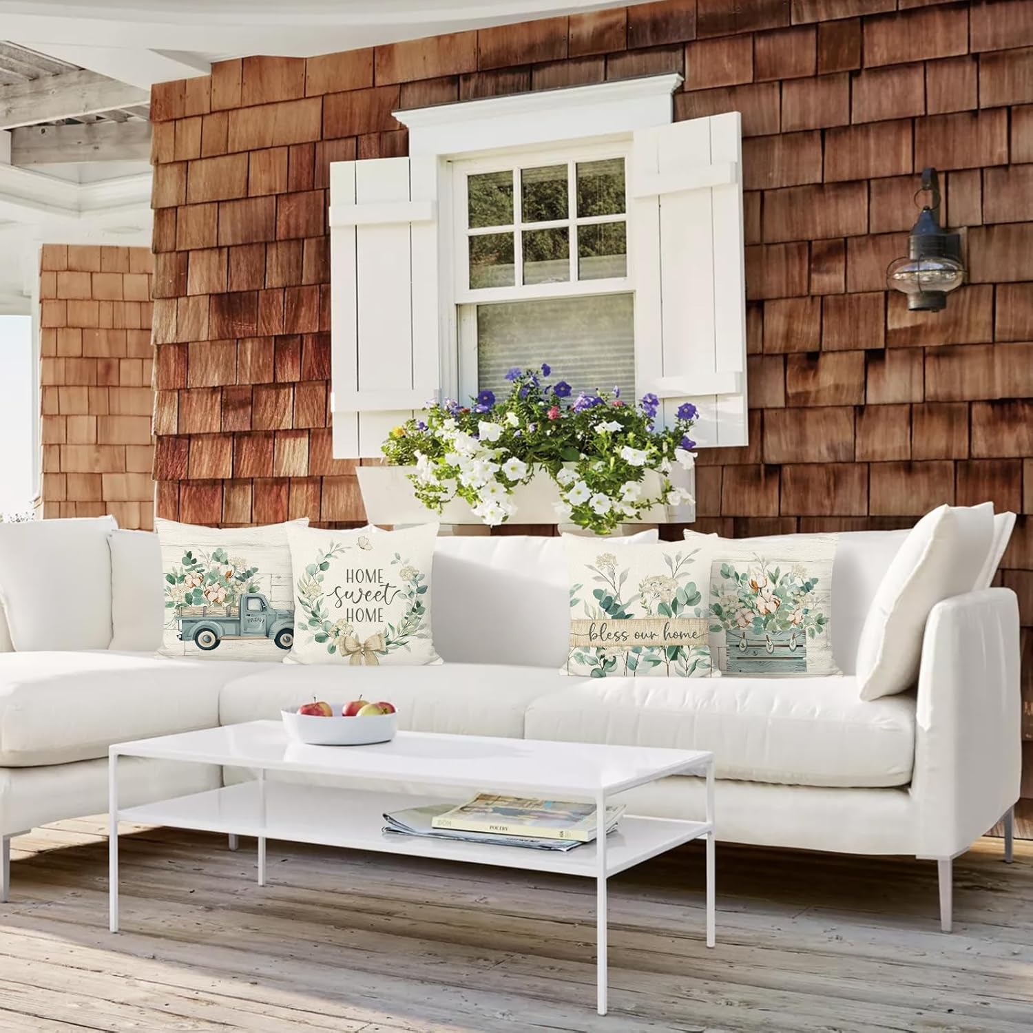 Set of four cushion covers - Image 5