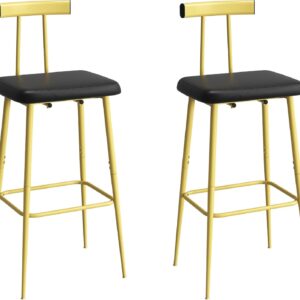 set of two golden chairs