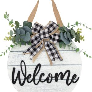 Welcome sign hanging