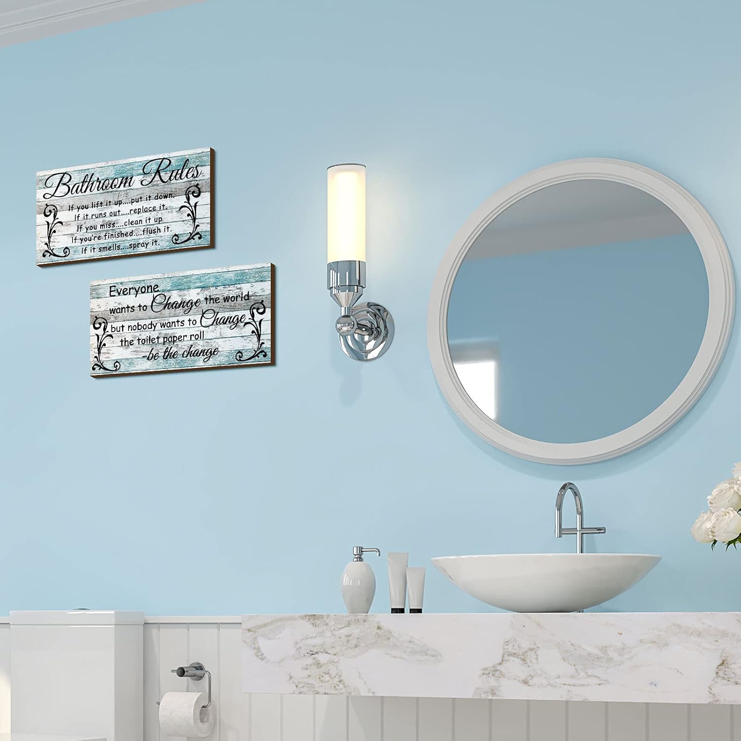 Set of two bathroom rules - Image 4