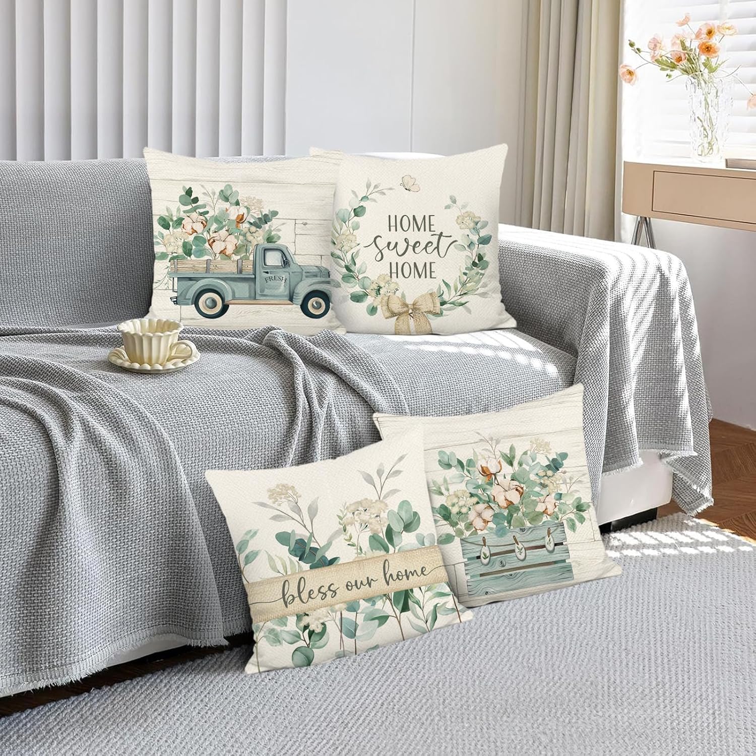 Set of four cushion covers - Image 6