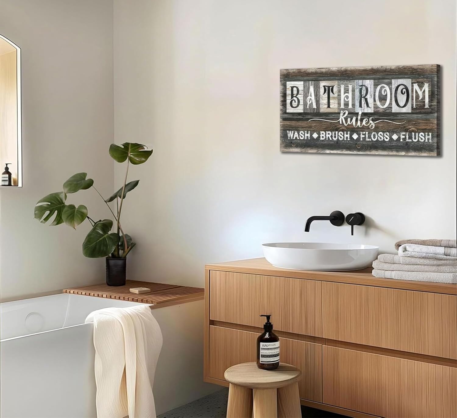 Bath room rules hanging - Image 5