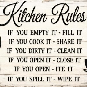 Kitchen rules