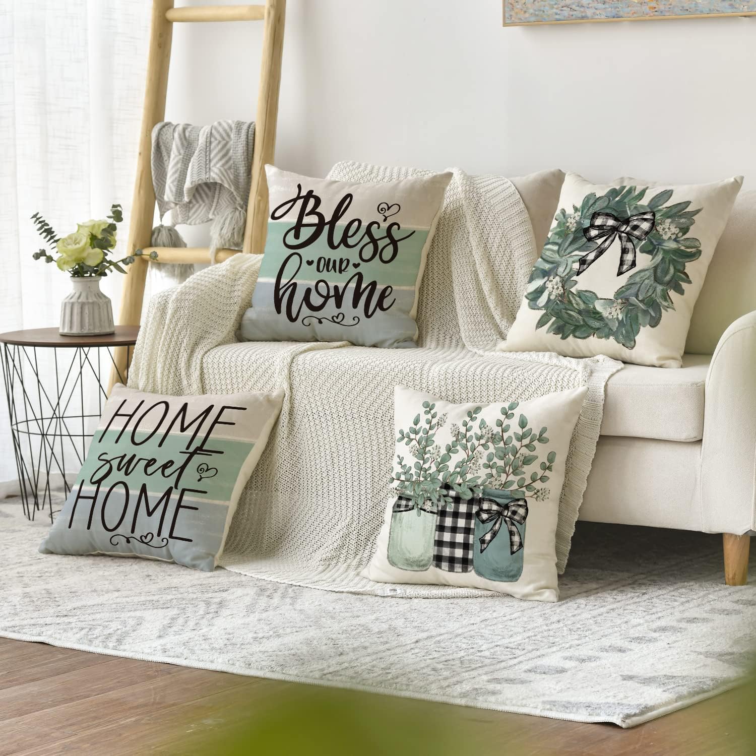 Set of four cushion covers - Image 6